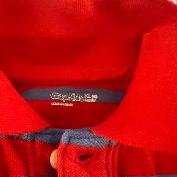 Red and blue stripe Gap polo sz XL 12 - Picture 3 of 4